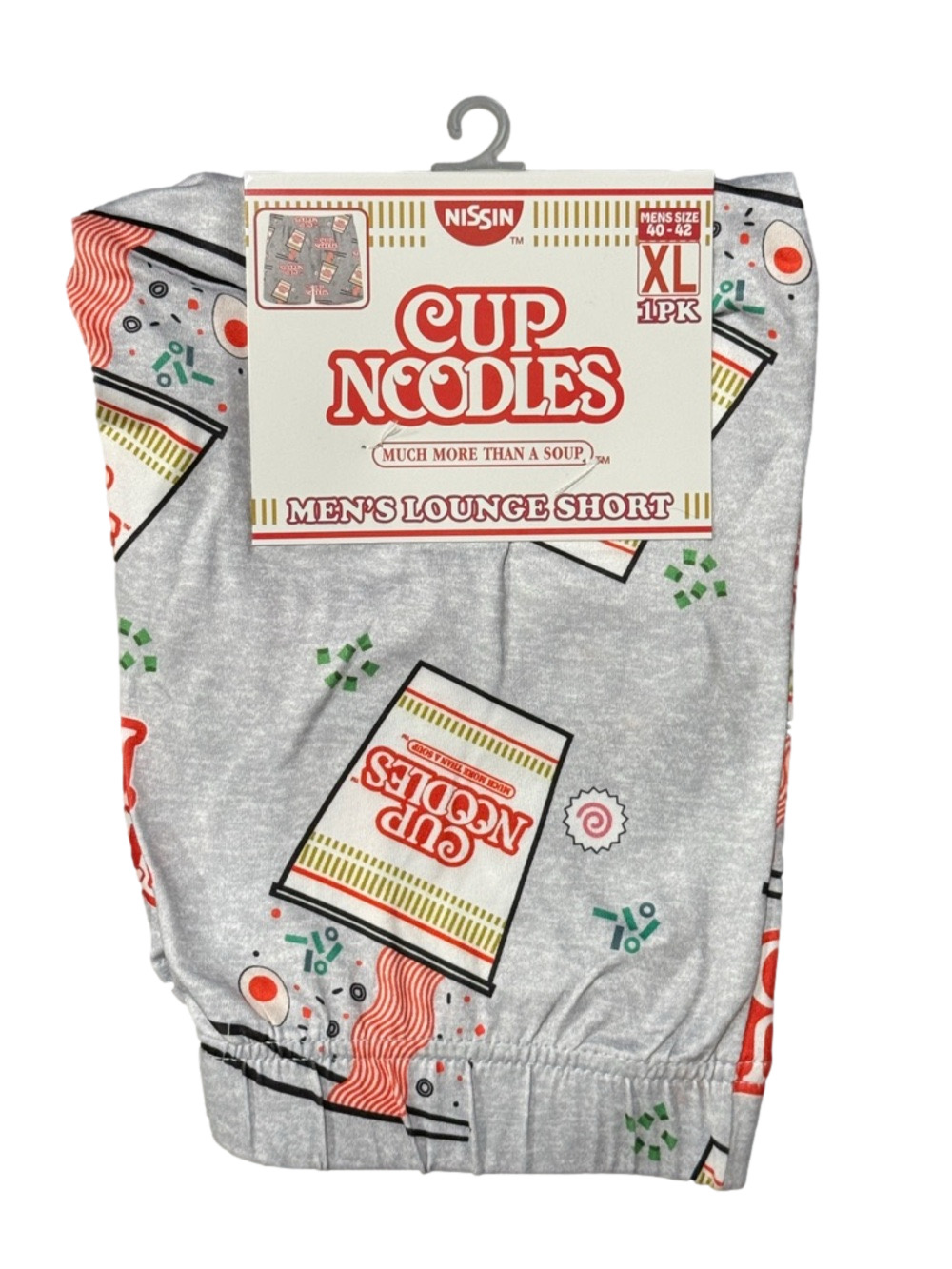Mens Nissin Cup Noodles Licensed Lounge Shorts - Size Extra Large XL - NWT